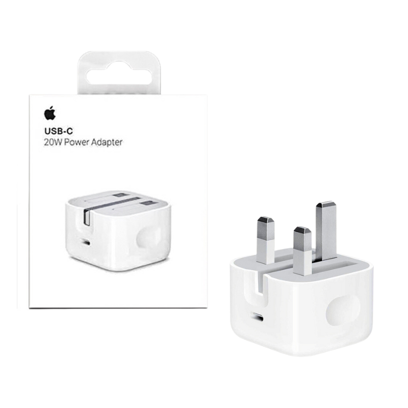 20W iPhone USB-C Charger 3 Pin Original - Gadget Vista