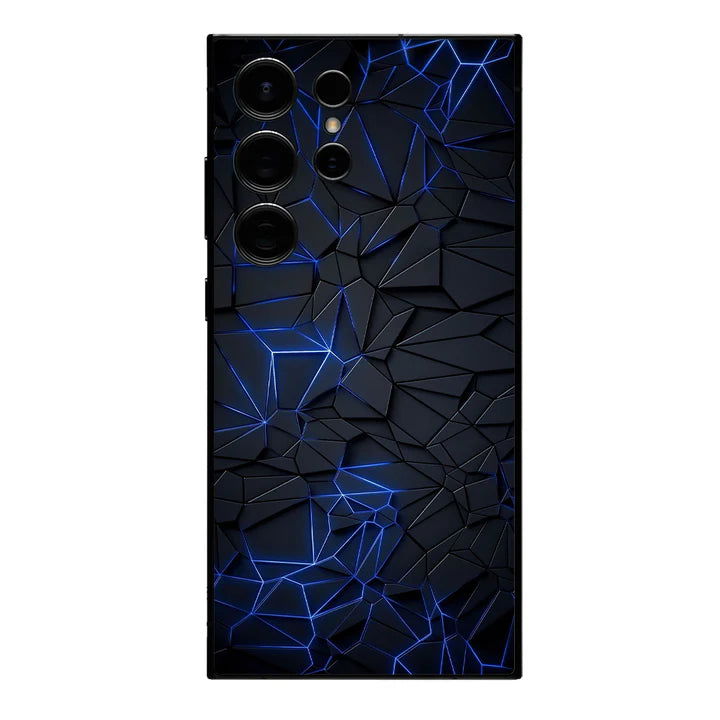 ABSTRACT NEON GLOWING LINES MOBILE SKIN - Gadget Vista