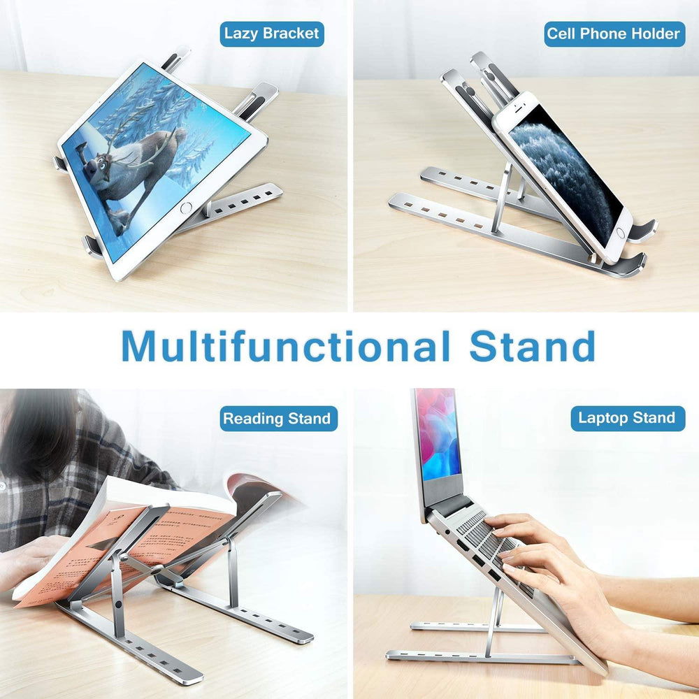 Folding Adjustable Aluminum Laptop Stand - Gadget Vista