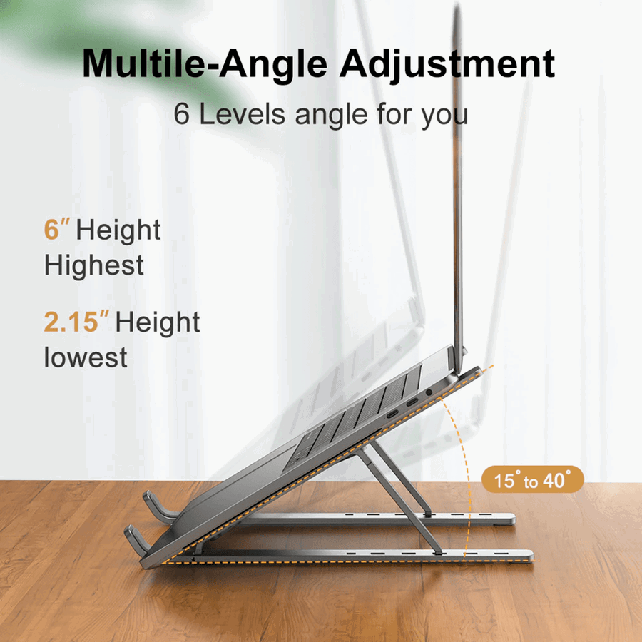 Folding Adjustable Aluminum Laptop Stand - Gadget Vista