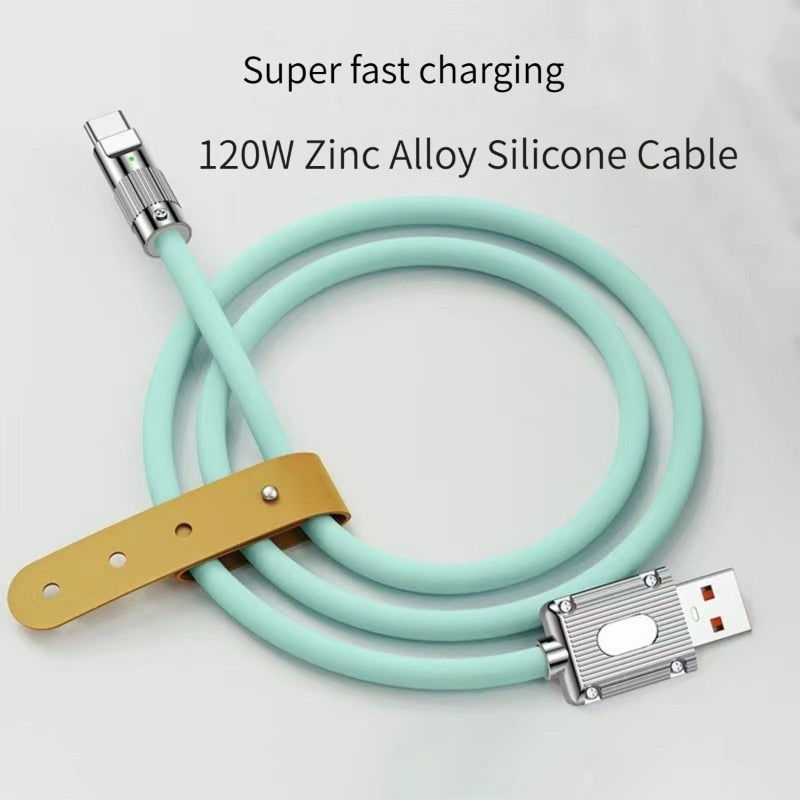 GV 120W 6A Super Fast Charging USB C Charging Cable - Gadget Vista