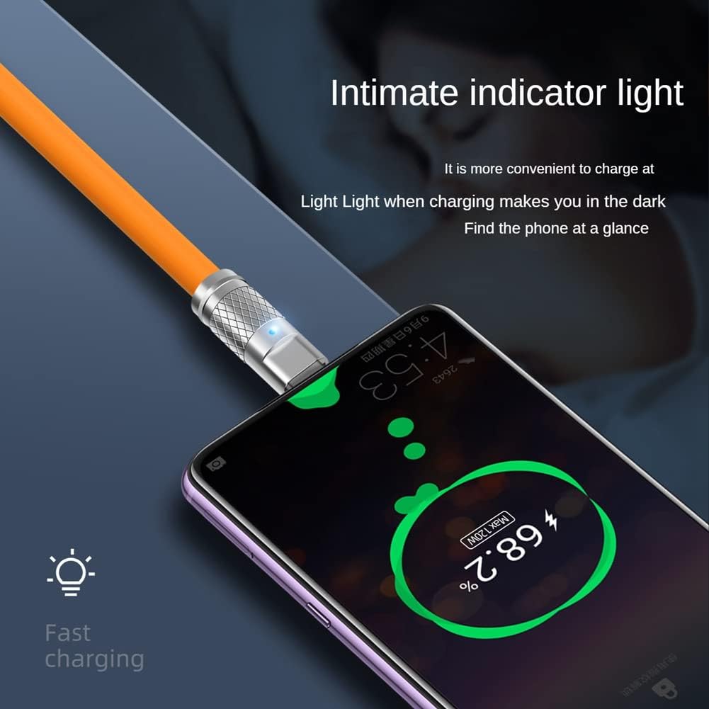 GV 120W 6A Super Fast Charging USB C Charging Cable - Gadget Vista
