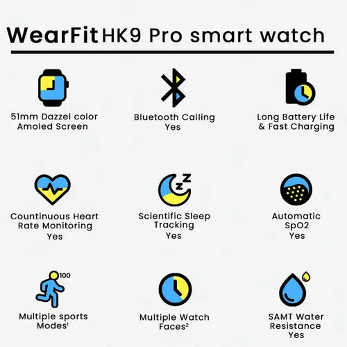 HK9 Pro Max Super Amoled Smartwatch - Gadget Vista