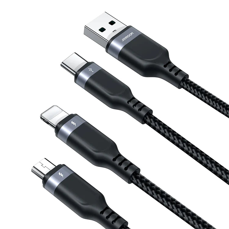 JOYROOM A18 3.5A USB to 3 in 1 Cable - Gadget Vista