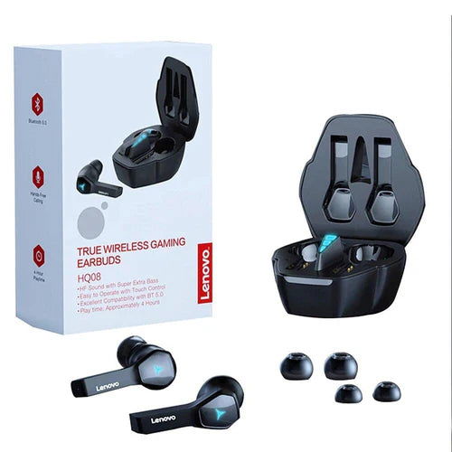 Lenovo HQ08 Wireless Bluetooth Gaming Earphone - Gadget Vista