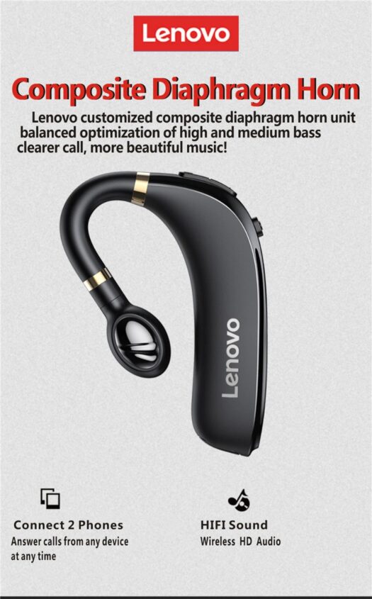 Lenovo HX106 Bluetooth Earphone - Gadget Vista