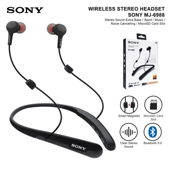 SONY MJ-6988 Wireless Stereo Headset - Gadget Vista